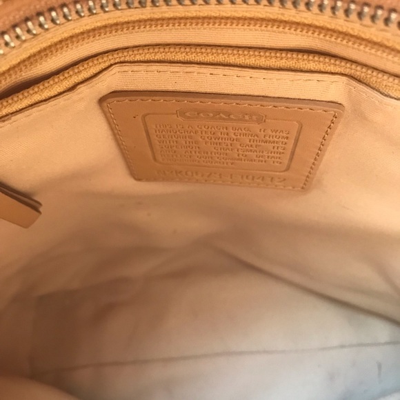 Coach Med Size Leather Tote Bag in Caramel color. - Picture 6 of 6